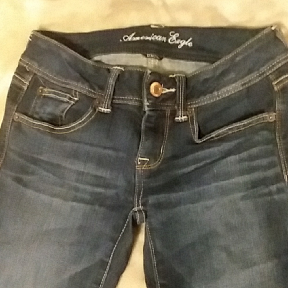 AMERICAN EAGLE STRETCH SLIM BOOT JEANS